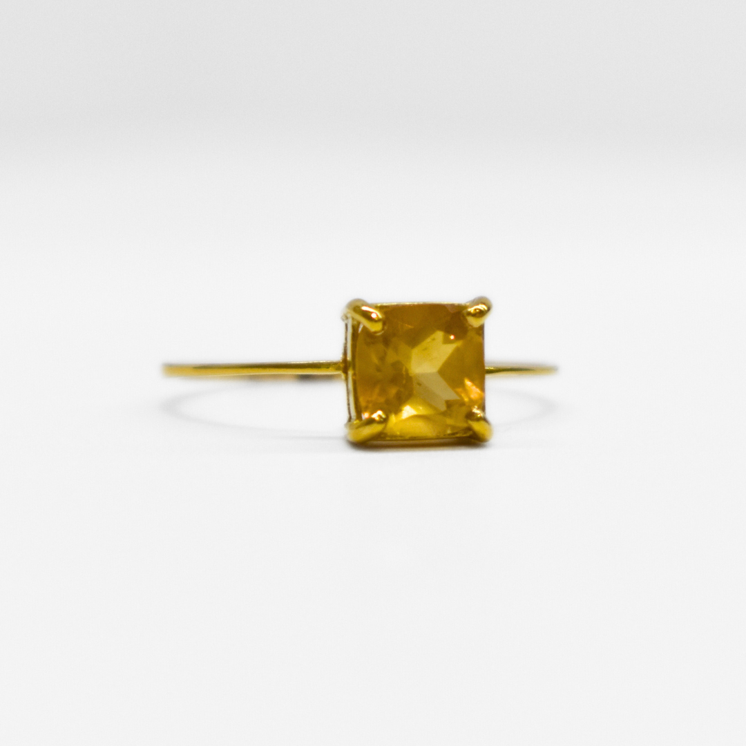 Picture of Cushion Cut Citrine ColorPop Ring